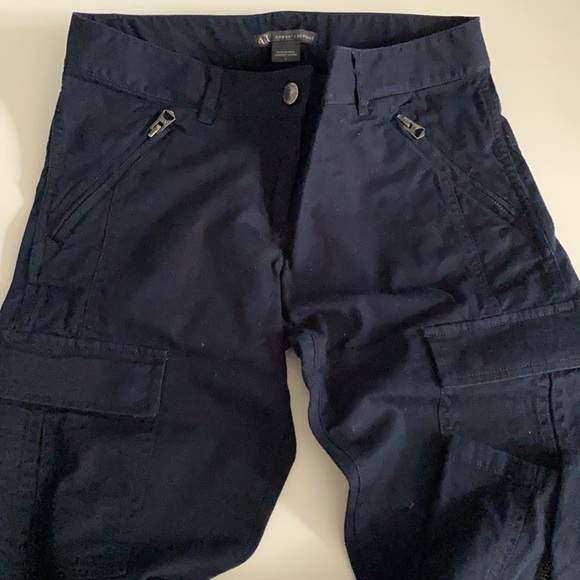 Armani Exchange twill cargo pants size 2 - Picture 3 of 6